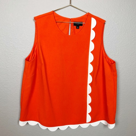 Victoria Beckham for Target Tops - Victoria Beckham for Target Orange Twill Tank